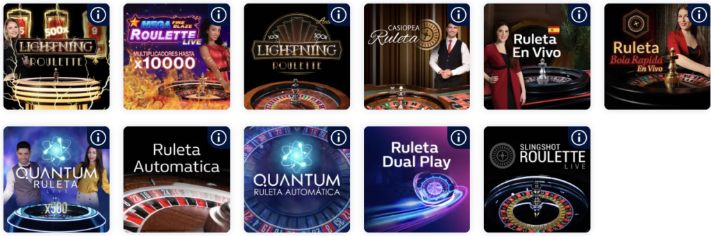 de juegos en vivo de William Hill Casino