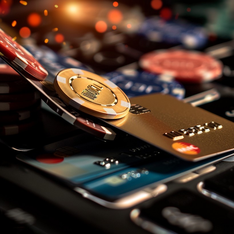 Using a credit card in an online casino