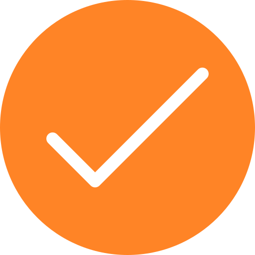 Check icon orange