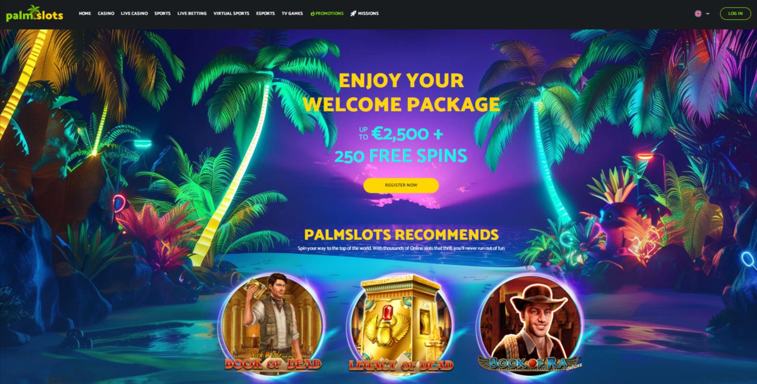 PalmSlots Casino Homepages