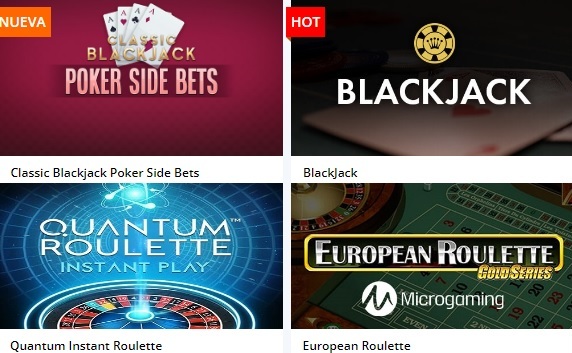 Juegos Mesa. Casino Betsson jugar gratis