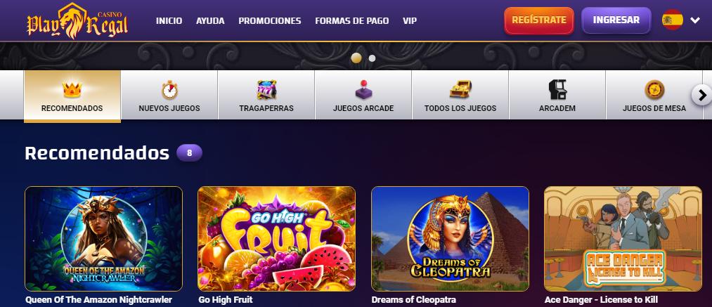 Play Regal Casino Homepages