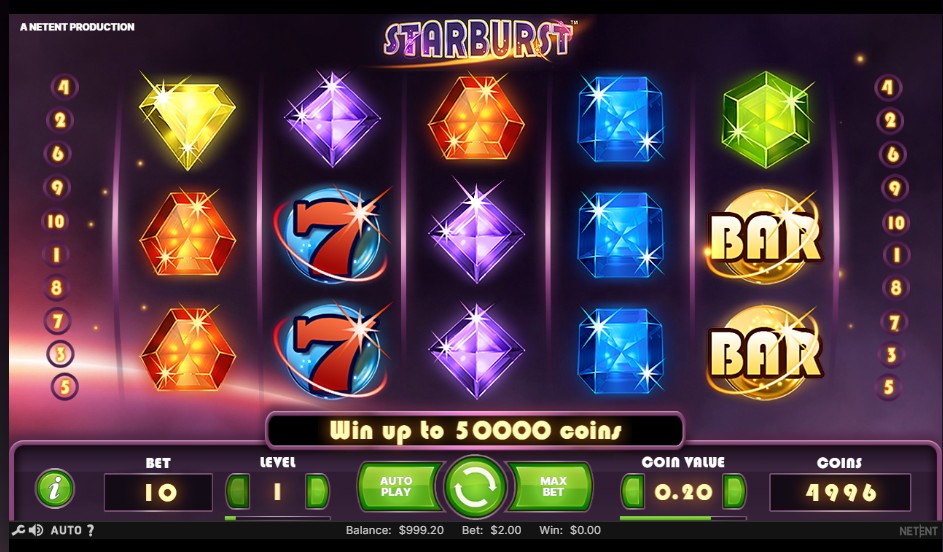 Starbust slot screenshot game