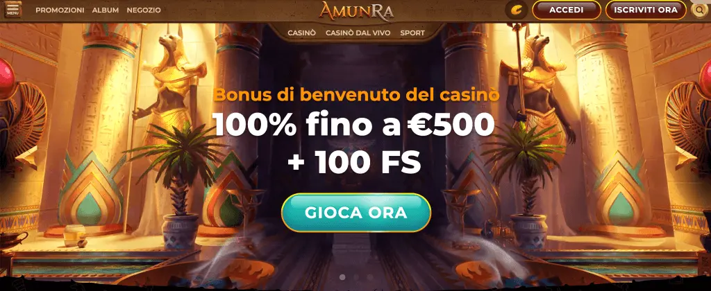 AmunRa Casino bonus