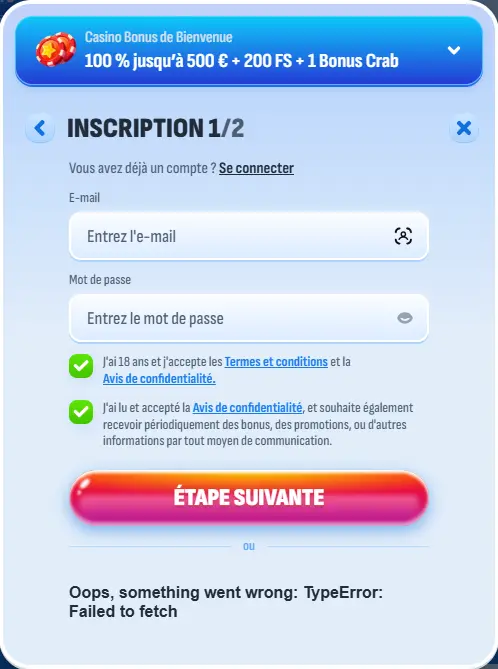 Nomini Casino registration
