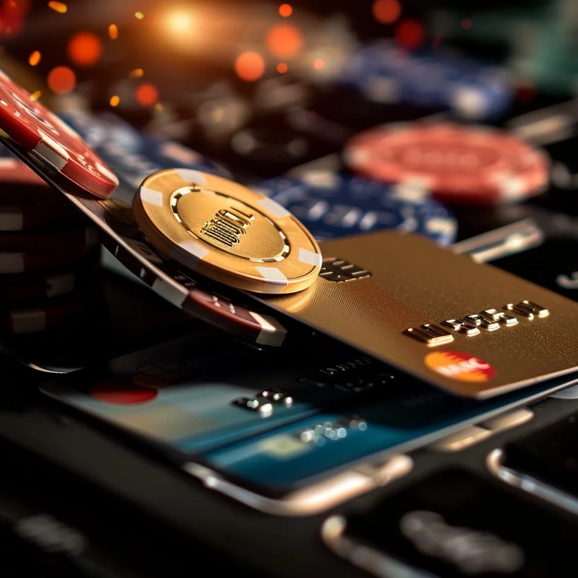 Using a credit card in an online casino