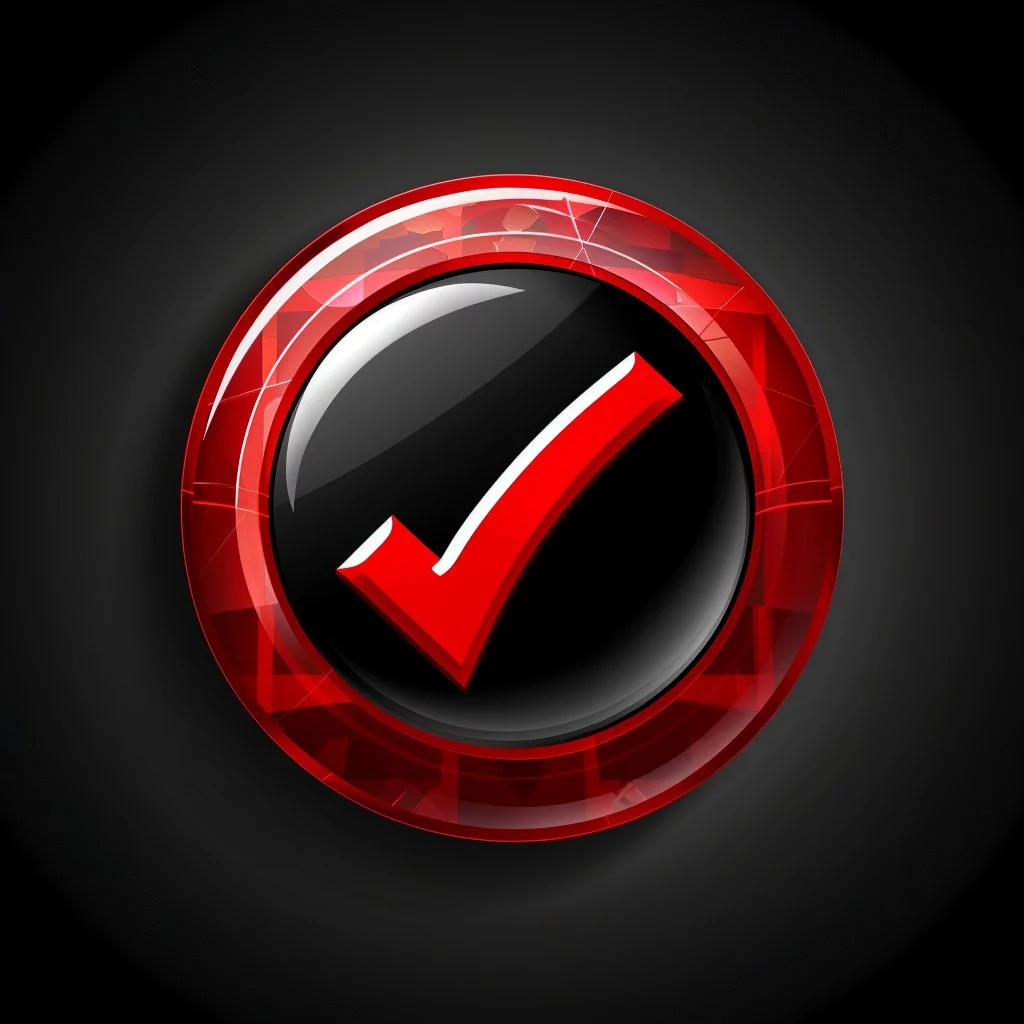 Red Check Icon.