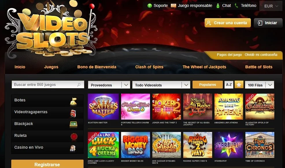 Videoslots Casino Slots